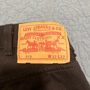 Levi’s 519 corduroy pants 1970s re-release 32x32 black